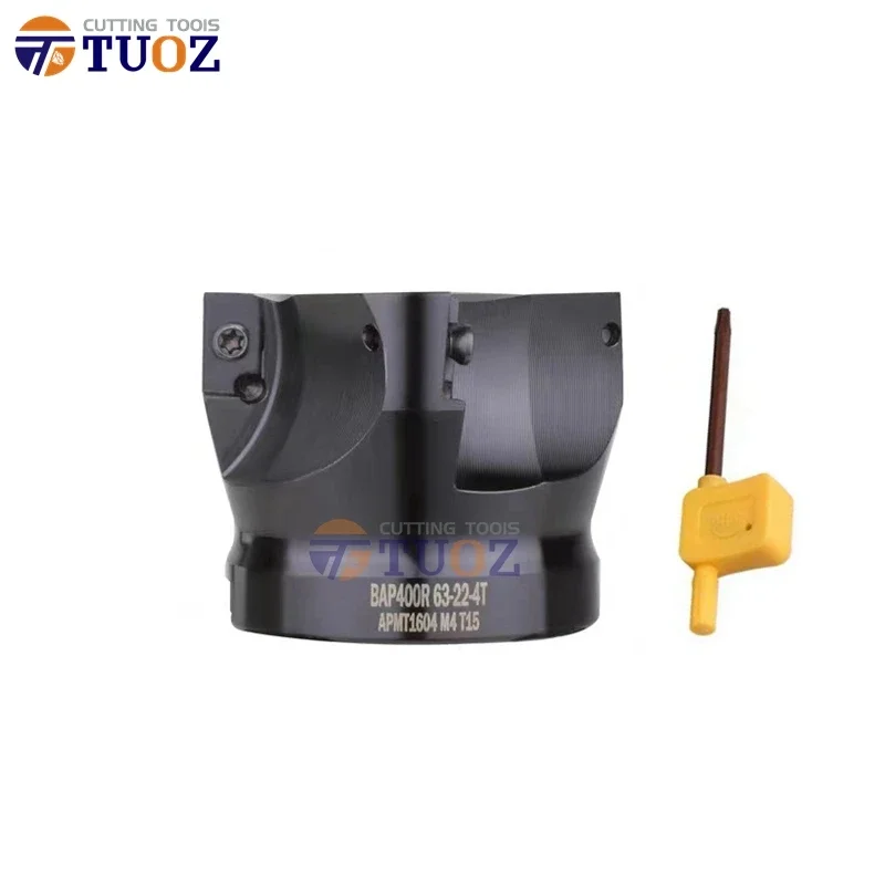 Imagem -06 - Tuoz-máquina de Trituração do Cnc Ângulo Direito de 90 Graus Cortador de Trituração da Cara Bap400r 6022 63-22 65-22 4t 5t 42 44 46 48 50 55 60 63 65 mm