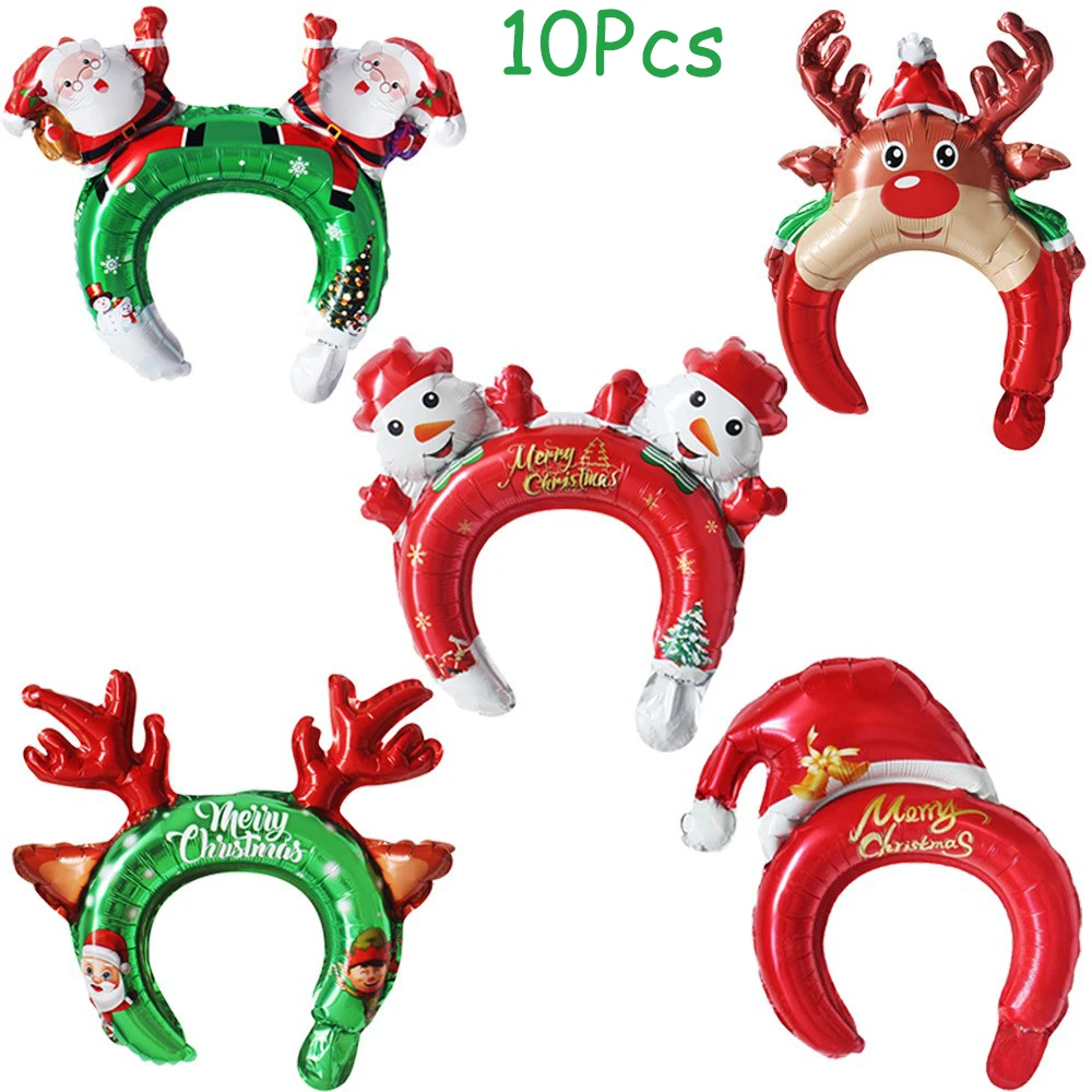 10pcs/set Christmas Ball Headband, Christmas Cosplay Christmas Decorations Christmas Party Atmosphere Decoration Navidad 2025