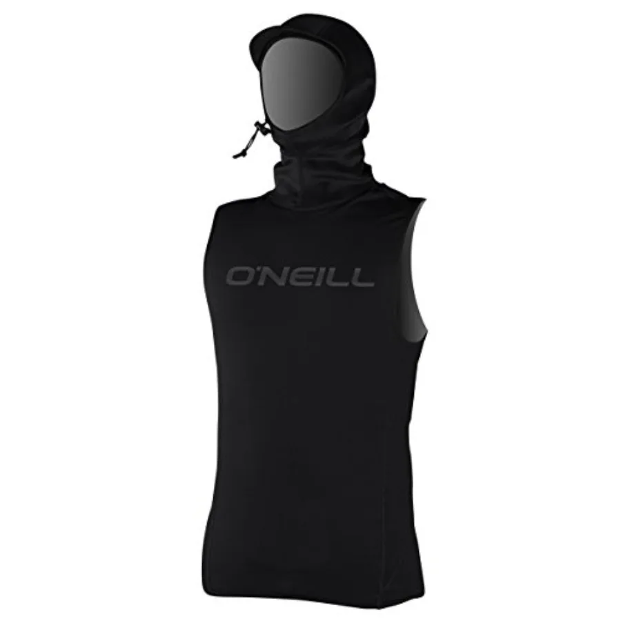 Chaleco Térmico O'Neill para Hombre con Capucha de Neopreno para Surf en Agua Fría, Material de Neopreno, Color Negro, Aislamiento Térmico
