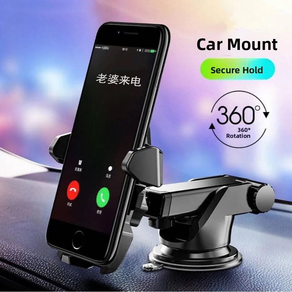 

Shockproof Car Mount Phone Holder for Big Trucks And Cars Suction Cup Vehicle Dashboard Mount Modern Style Premium Quality