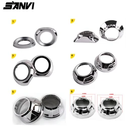 Car Styling 3.0 Inches Projector Lens Shell Shrouds Easy Install Q5 Bi-xenon Hid Cover Mask LHD RHD Headlight