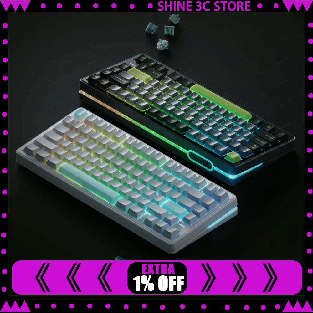 

VGN NEON Magnetic Switch Keyboard Wired/Wireless Mechanical Keyboards 8000Hz RT0.005mm 0.1ms Delay Gaming Keyboard PC Accessory