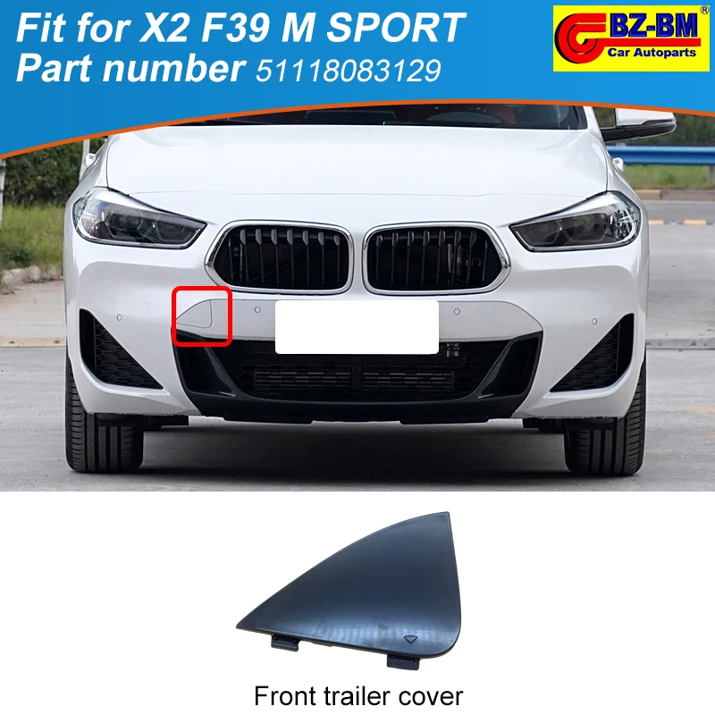 Car Front Bumper Tow Hook Eye Trailer Cover for BMW X2 F39 M SPORT 51118083129