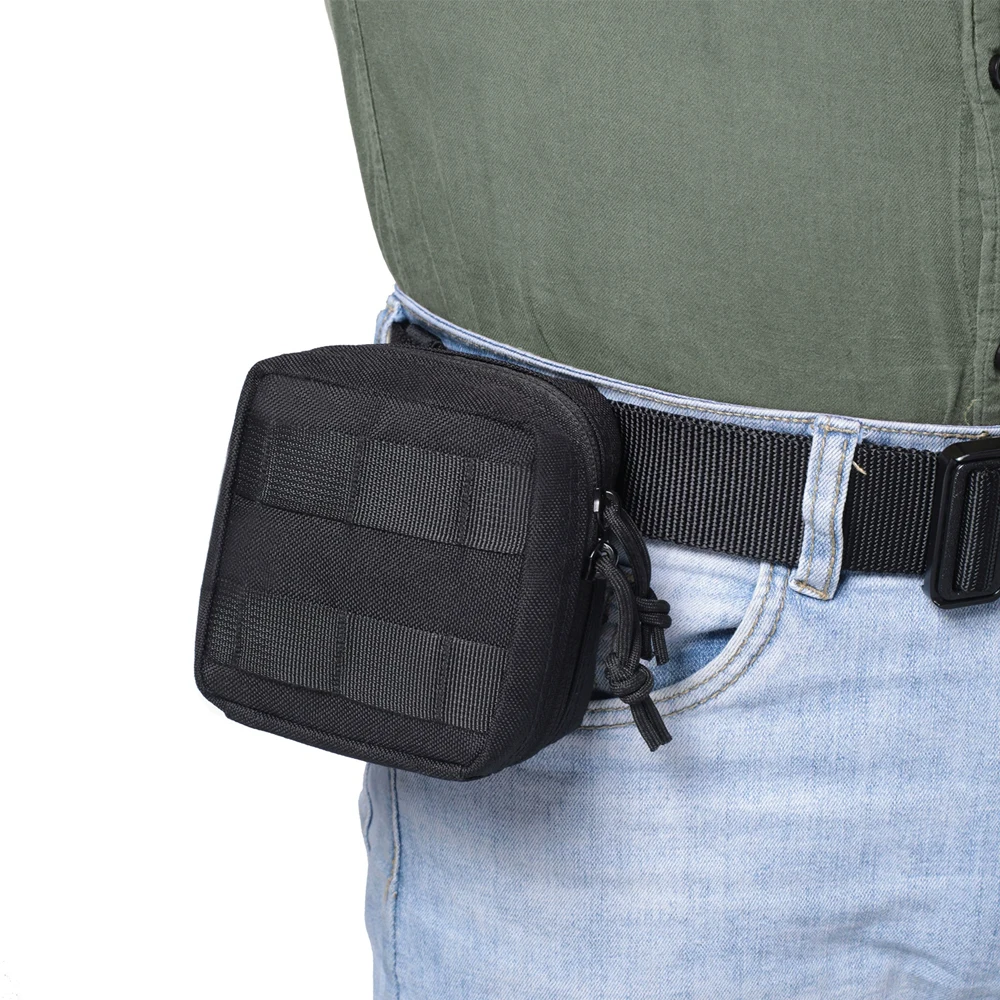 1pcs Small Tactical Pouch Utility Accessory Bag Water-Resistant Belt & Vest Compatible Compact Storage for Outdoor Gear