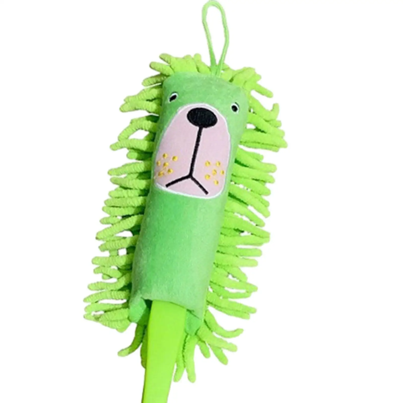 Comfortable Grip Microfiber Duster for Household Chores with Cartoon Appearance for Children Pretend Play and Real Cleaning