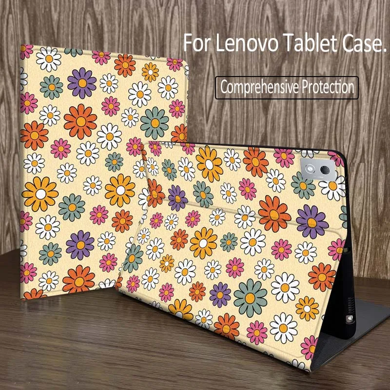 

Artistic Flower Illustration For Legion Xiaoxin Pad P12 Pro Y900 GT 2023 2025 12.1 12.7 14.5 inch Tablet Case