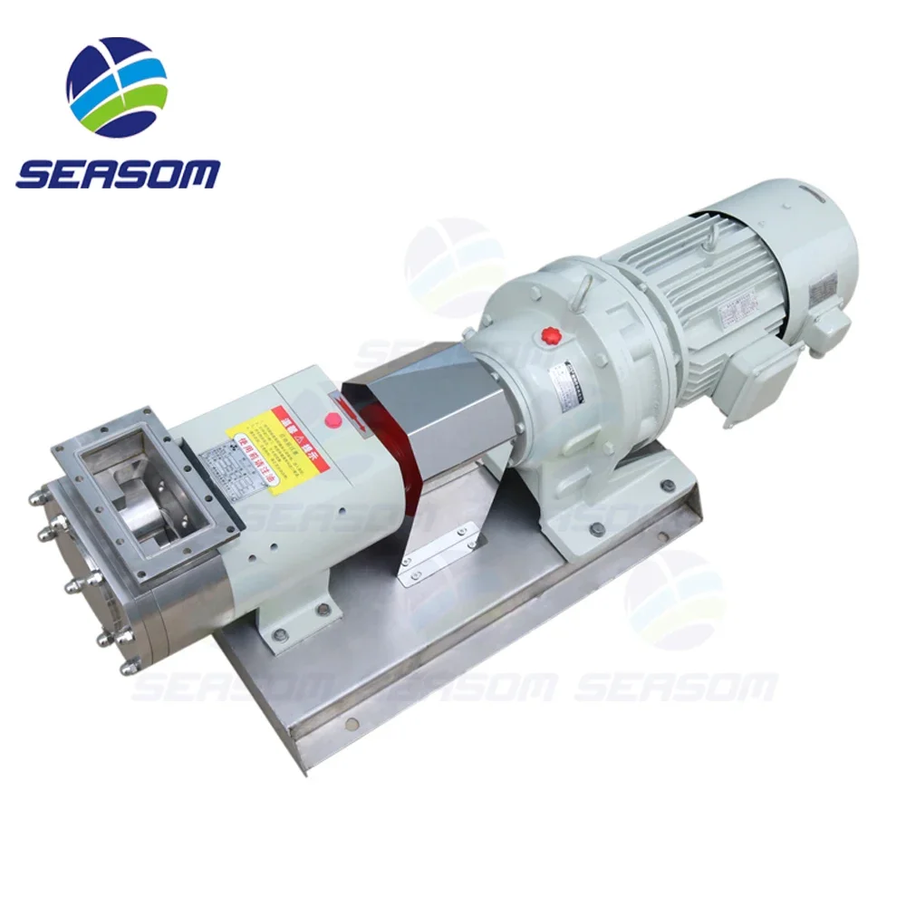 SEASOM Rotary Vane Food Grade Foam Transfer Chocolate Lobe Pump For High Viscosity Liquid