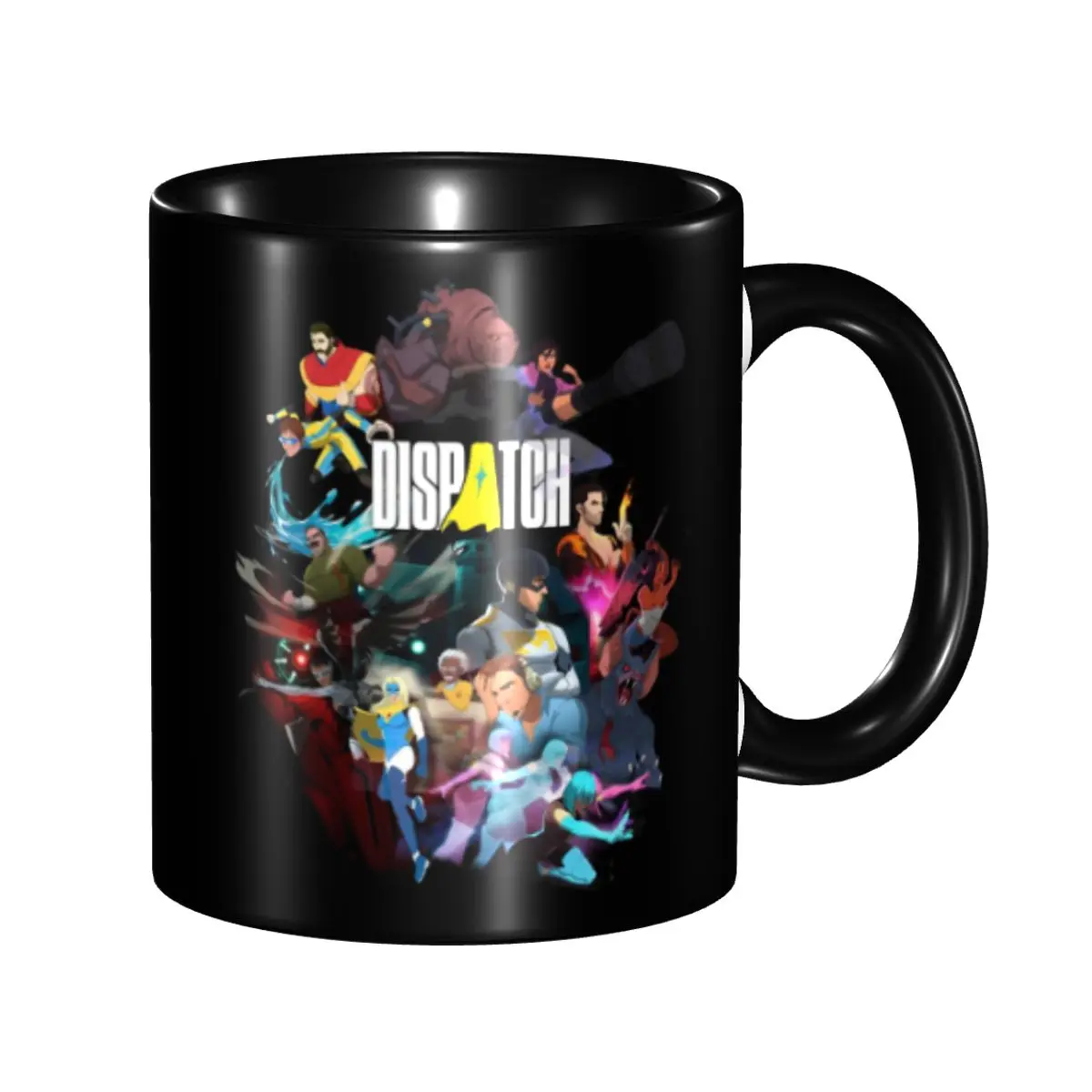 Dispatch Game Character Collage Dispatch Game Character Collage Merch Coffee Mugs Novelty Cup Gifts