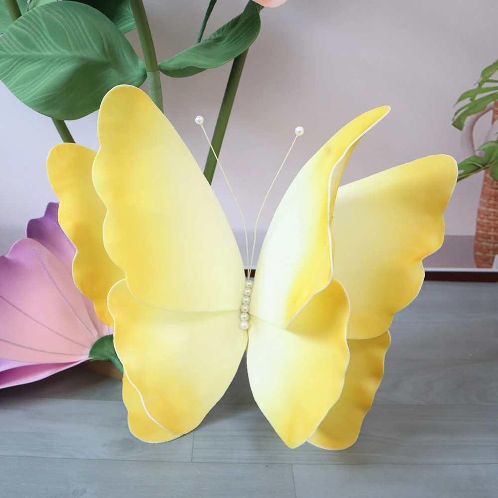 Artificial Giant PE Foam Butterfly Elegant Home Ornaments Photographic Props Festive DIY Decoration Three-dimensional Butterfly