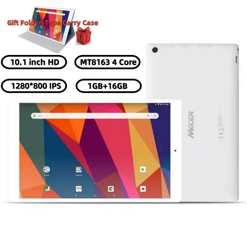 

Top Sales 10.1 Inch Android 8.1 Tablet MT8163 Quad Core 1GB+16GB 1280*800 IPS WIFI Dual Camera 4000mAh