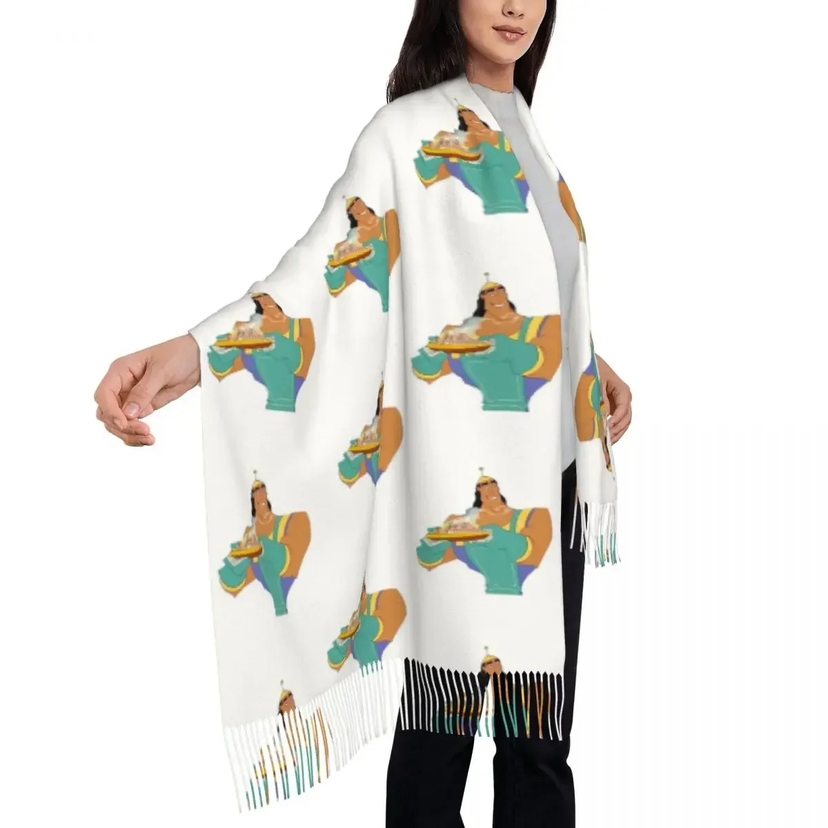 Kronk Has Spaghetti Scarf Tassel Scarves for Women Soft Warm Shawls and Wraps Large Fall Winter Shawl Wrap