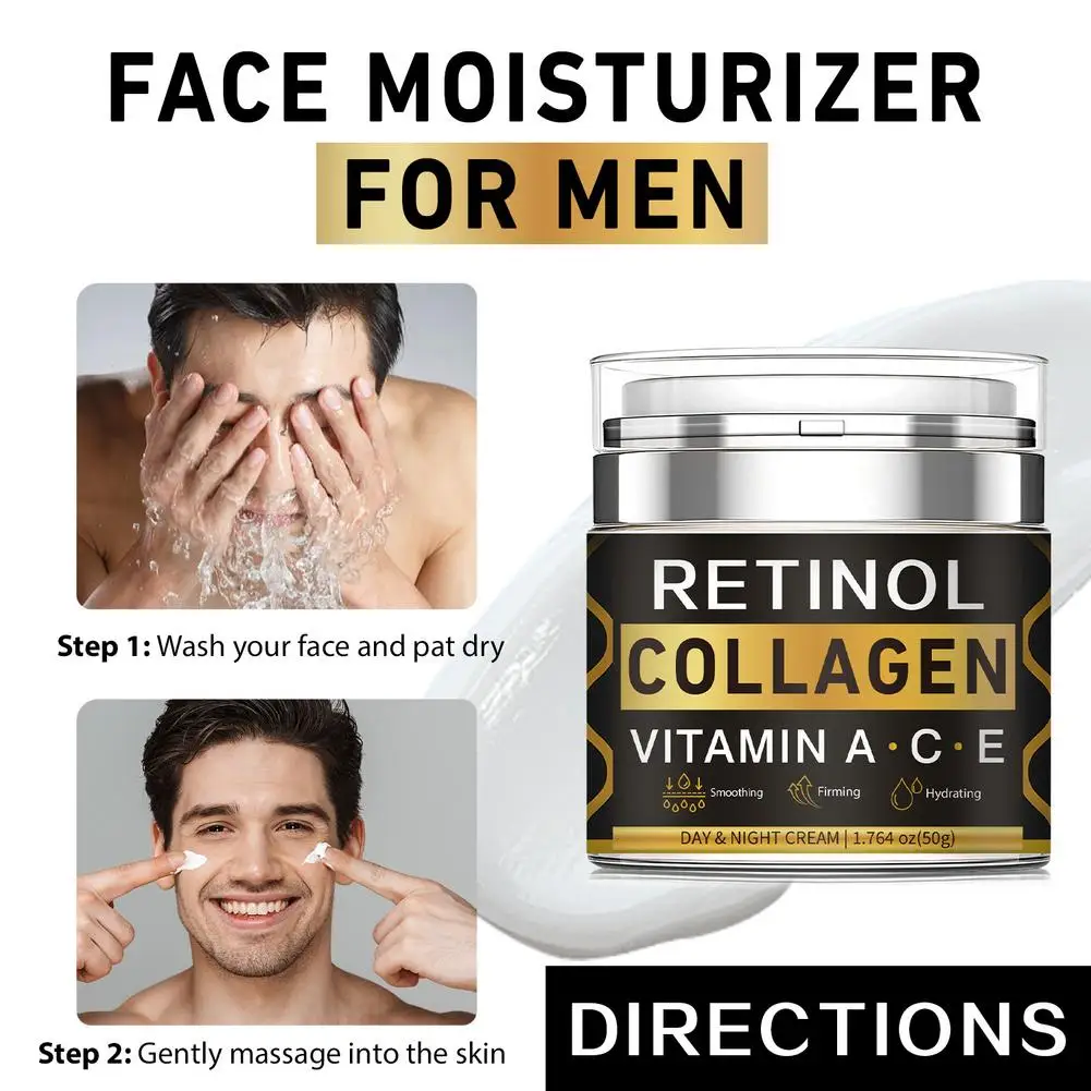 

Men's Press Type Collagen Cream Moisturizes Soothes Skin Care Skin The Anti-wrinkle Care Face And Tightens Z9O2