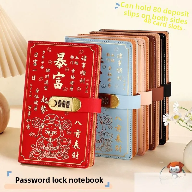 2026 New Large Capacity Bank Statement Storage Book Multi-Functional Waterproof Check Savings Slip Collection Deposit God Tool