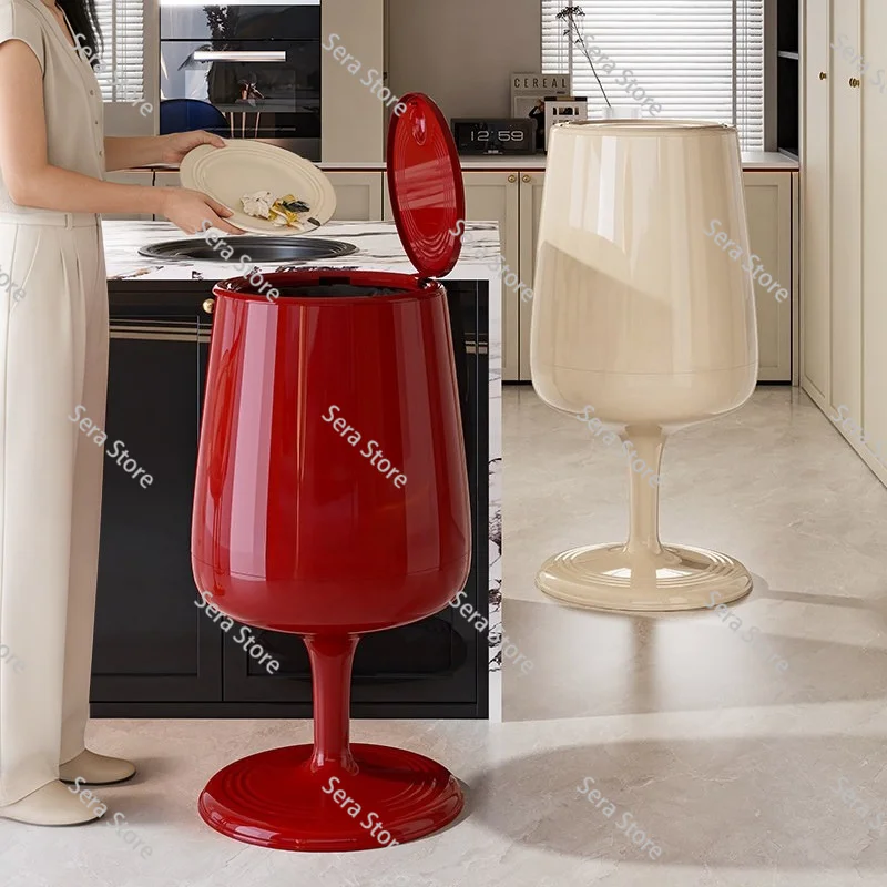 Modern Household Trash Can Wheel-Free 2026 New Style Bedroom Large Capacity Paper Basket High Appearance Minimalist Design