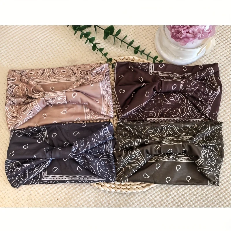 

Набор из 4 предметов: женские аксессуары для волос, повязки на голову, антиперспирант, впитывающие пот и эластичные.