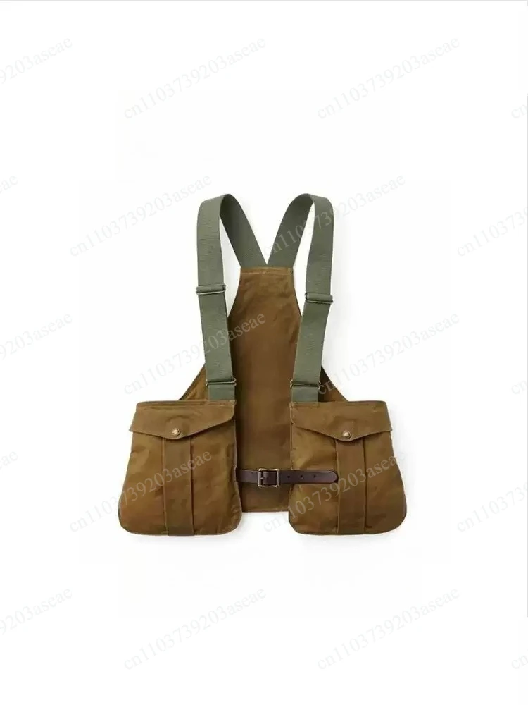 Vintage Tooling Camping Pocket Vest Men's Loose Vintage Functional Wear Vest