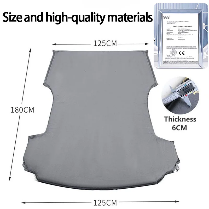 Matelas pneumatique gonflable pour Tesla Model Y 2020-2025 & Model 3 2017-2025 Tous modèles, camping en plein air, tissu en daim, lit de voyage pour voiture