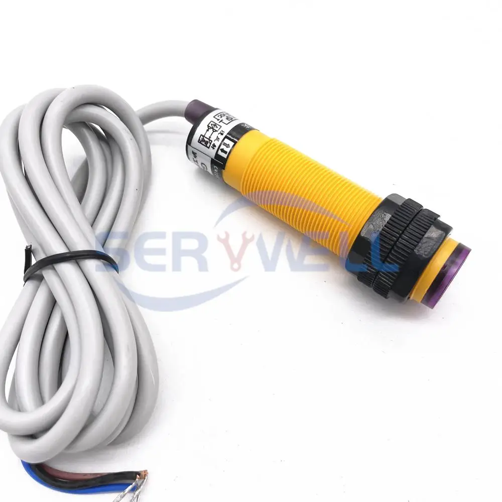 GS38-N DC6-36V 300mA 3-wire NPN لا كشف المسافة 10 سنتيمتر الكهروضوئية مفتاح مستشعر كاشف 18 مللي متر القطر