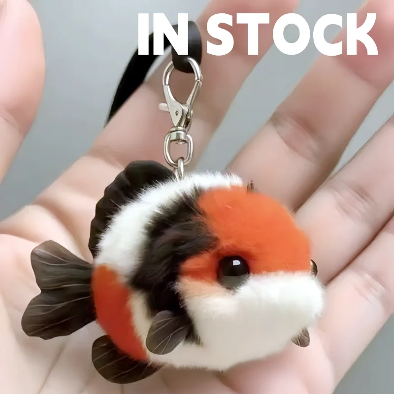 رائجة البيع سوبر لطيف ثلاثي اللون كوي حقيبة الهاتف المحمول قلادة ذهبية المفاتيح لينة ألعاب من نسيج مخملي الديكور مفاجأة هدية عيد