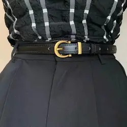 Women Belt Genuine Cowhide Leather Girdle Luxury Brand High Quality Thin Belts Female Jeans Windbreaker Waistband