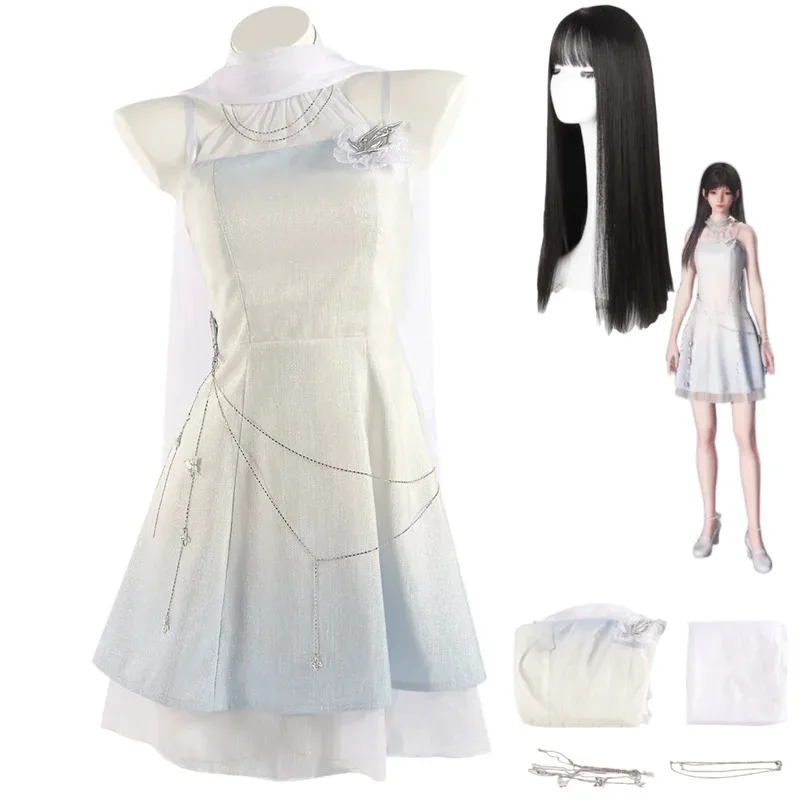

♥ New 2026 Game Love and Deepspace Heroine Zayne Xavier Rafayel Miss Hunter Cosplay Costume Wig SlimA-Line Gown Dre ★Bear House