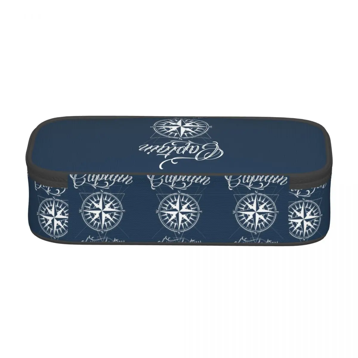 Nautical Compass Captain Anchor Boat Pencil Cases for Student Pen Box Pencil Bag Large Storage Pencil Pouch Pen Holder