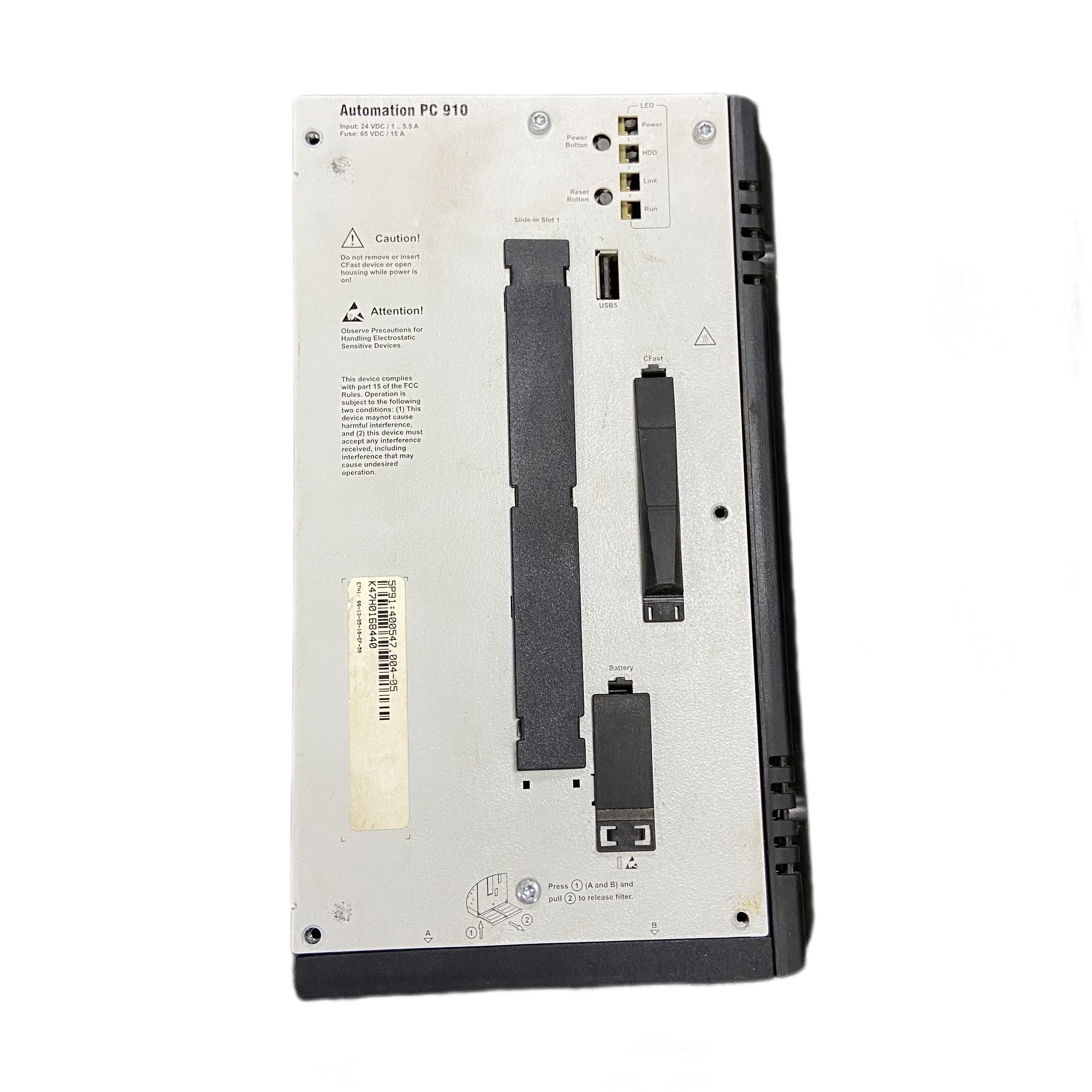 ПК B&R Automation PC 910 APC910 5PC910.SX02-00 Rev.D0 Двухъядерный промышленный компьютер