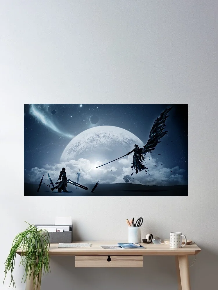 

Final Fantasy VII Game, Art Print Silk Poster Home Wall Decor
