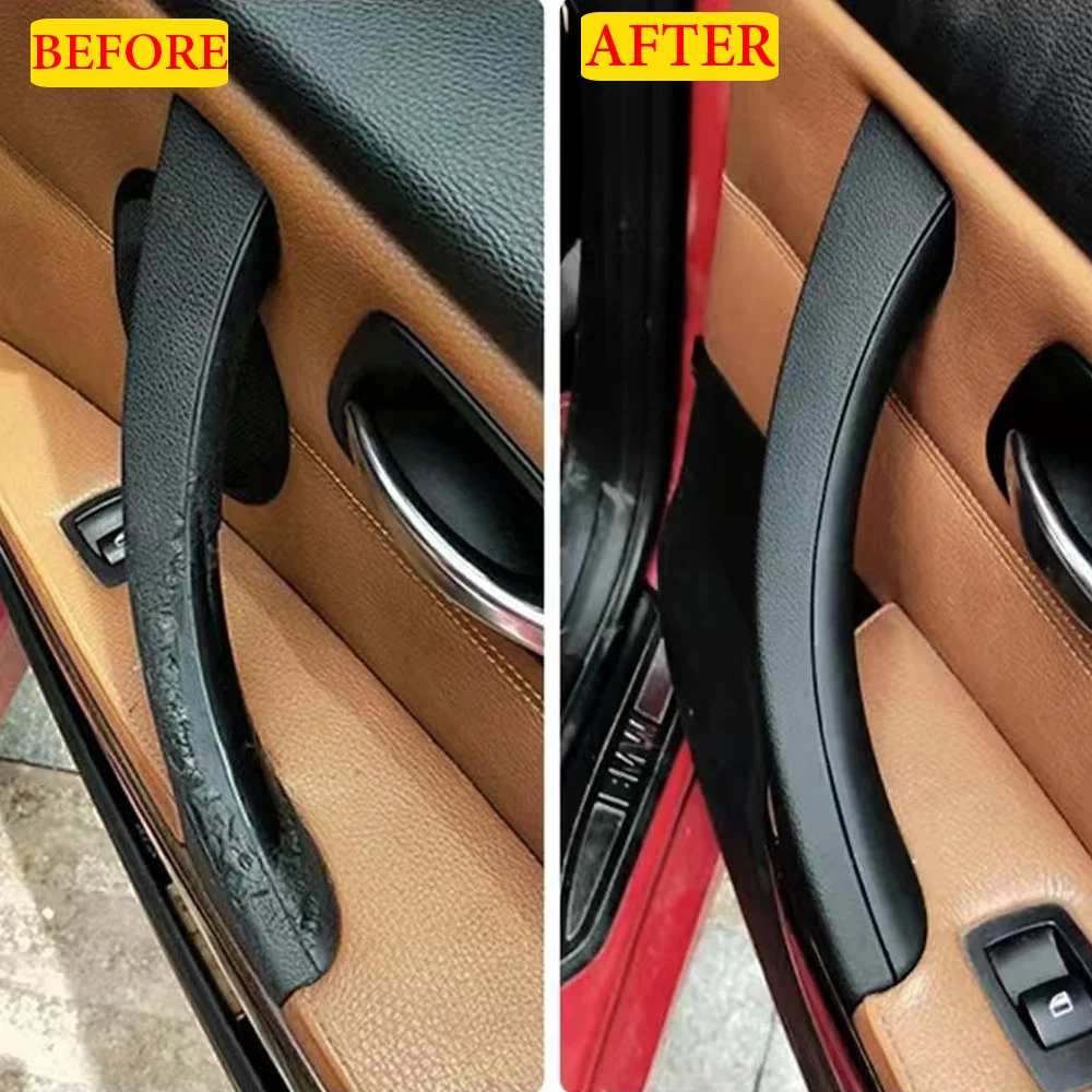 

For BMW 3 Series E90 E91 316 318 320 325 328 Inner Handle Interior Door Panel Pull Trim Cover Black Left Right