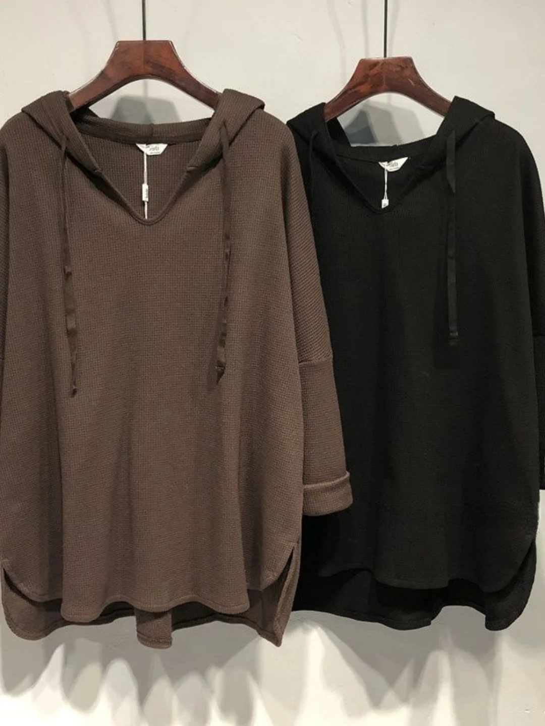 Loose Fit Long Sleeve Hoodie T-Shirt Women's Autumn Winter Style Comfortable plus Size Conceals Belly Flattering Trendy Top