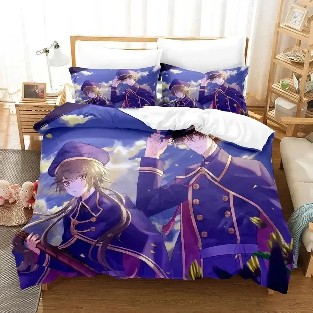 

Anime Hoshino Ichika Project SEKAI Bedding Set Printed Bed Set With Pillowcase Duvet Cover Soft Queen King Size Bedclothes Home