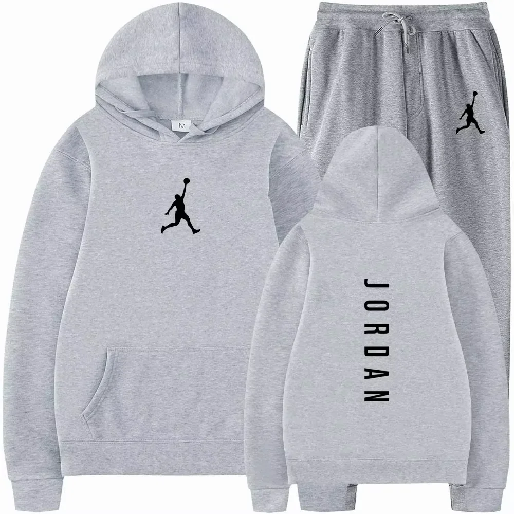 

2025 Fashion Autumn/Winter Men's Sweatshirt and Sweatpants Set, Autumn Men's Commuting Versatile sweatshirt + sweatpants set