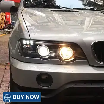 適用於BMW X5 E53 1998-2003 的汽車頭燈升級高品質投影透鏡工具配件 LED 汽車頭燈總成 8 最佳銷售 BMWX5 E53頭燈 - №6