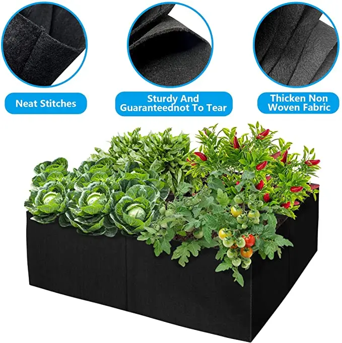 Garden Planting Bag Felt Multi-grid Planting Bag Vegetable Planting Pot Plant Flower Planting Flower Pot Plant Nutrition Bag