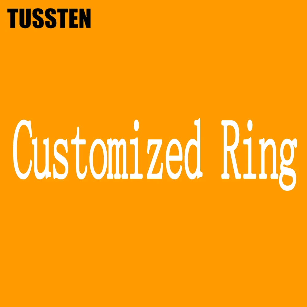 

TUSSTEN 2-12MM Men Women Tungsten Carbide Ring Custom Order Link