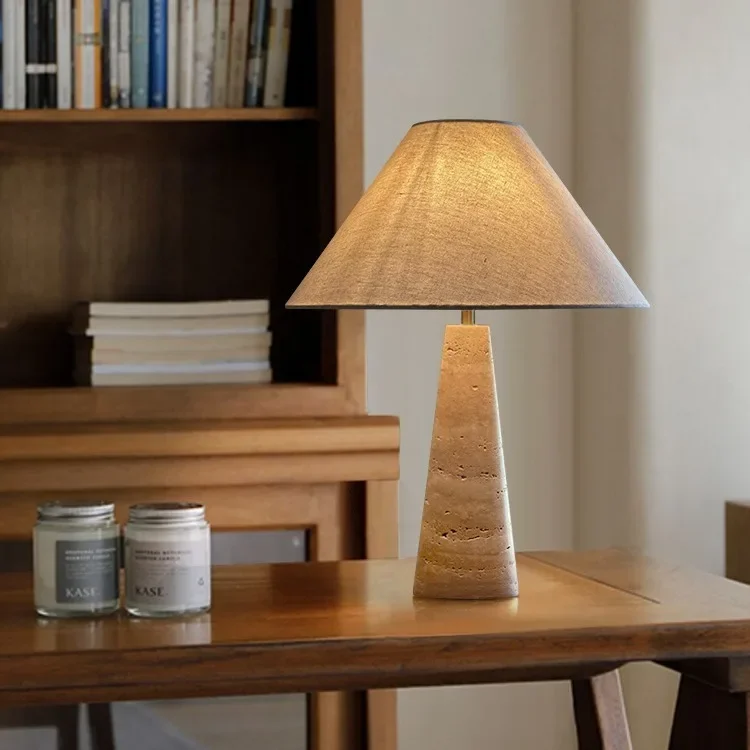 Japanese Yellow Hole Table Lamp Retro Designer Living Coffee Table Bedroom Bedside Table Lighting Hotel Decorative Lights image 2