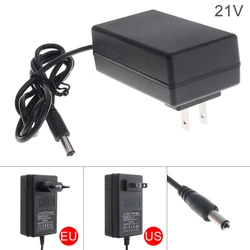 Chargeur adaptateur électrique pour perceuse électrique, batterie au lithium 21V, prise UE et prise US pour tournevis électrique