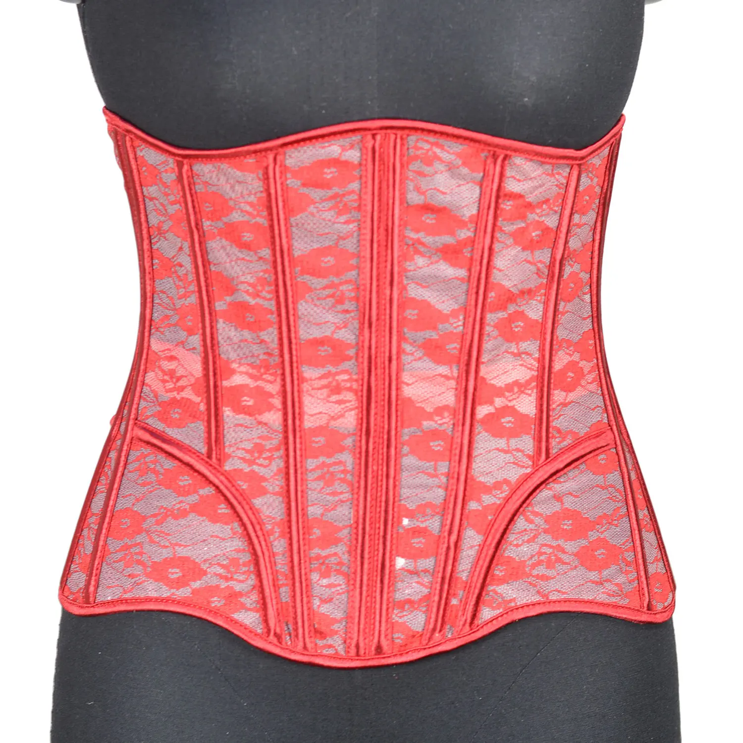 Women Waist Trainer Sexy Mesh Corset Goth Vintage Bustiers Slim Body Belts Streetwear See Through Corsets