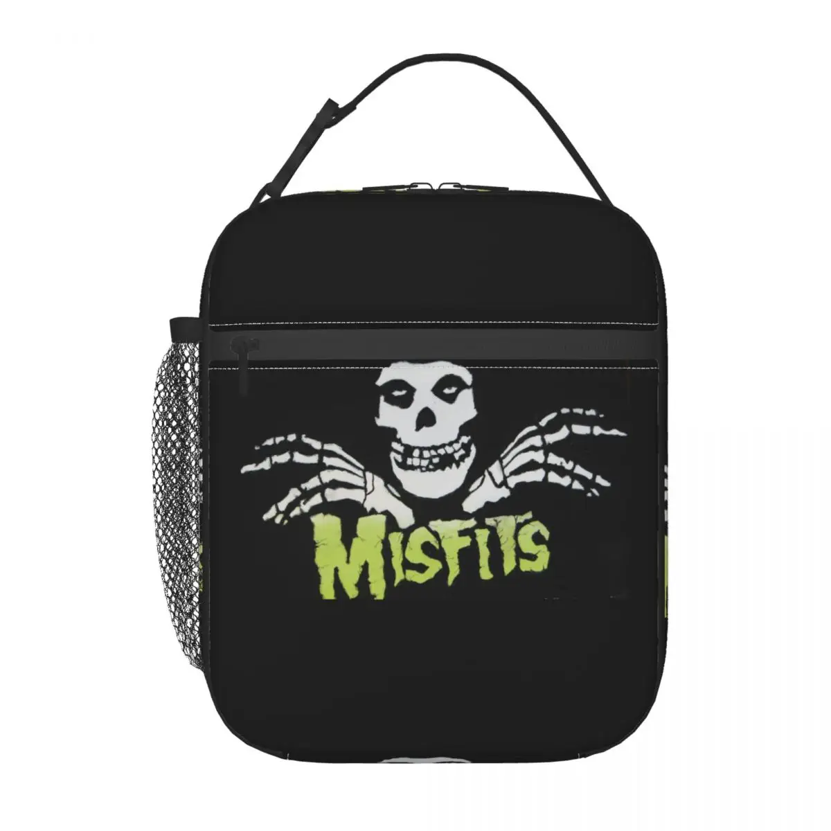 

Horror Punk Rock Band Misfits Insulated Lunch Bag for Work School Leakproof Thermal Cooler Bento Box Women Kids