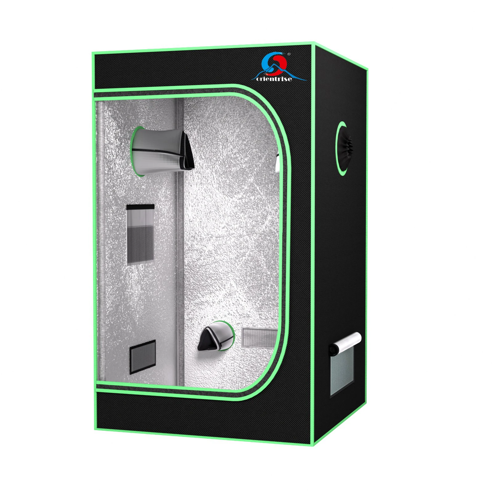 60x60x140cm Grow Tent, 600D Mylar, Hydroponic, Waterproof, Indoor Planting, Reflective Interior, Heavy Duty Zippers, Easy Setup