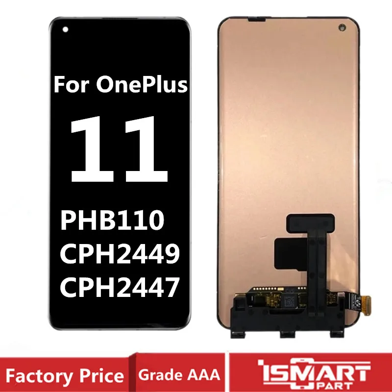 For OnePlus 11 LCD Display Touch Screen Digitizer Assembly Replacement PHB110 CPH2449 CPH2447