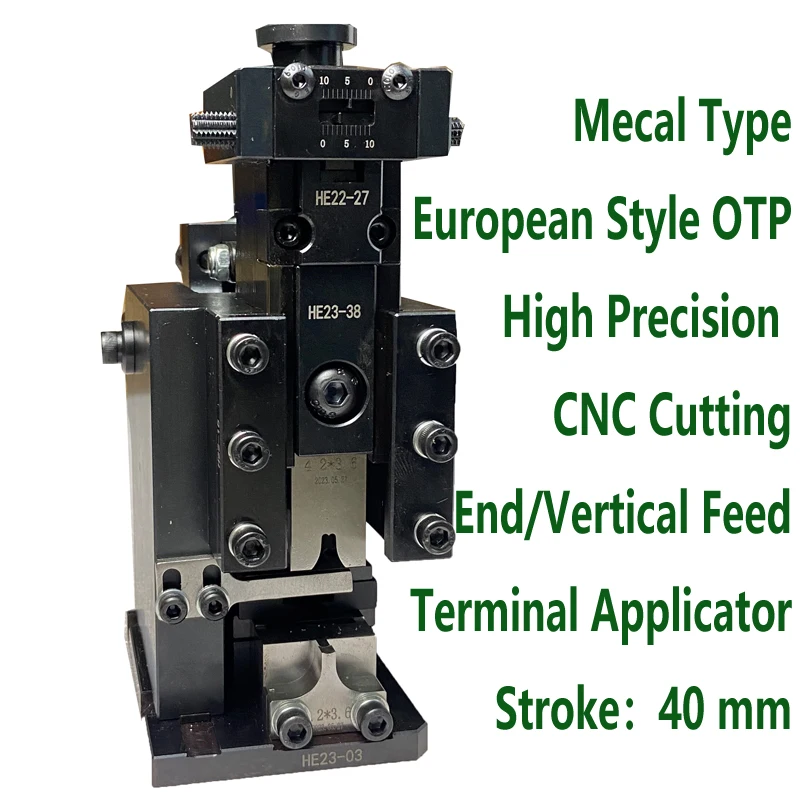 Mechanical Type Applicator European Style OTP High Precision CNC Process Terminal Crimping Applicator Vertical Feed Stroke 40mm