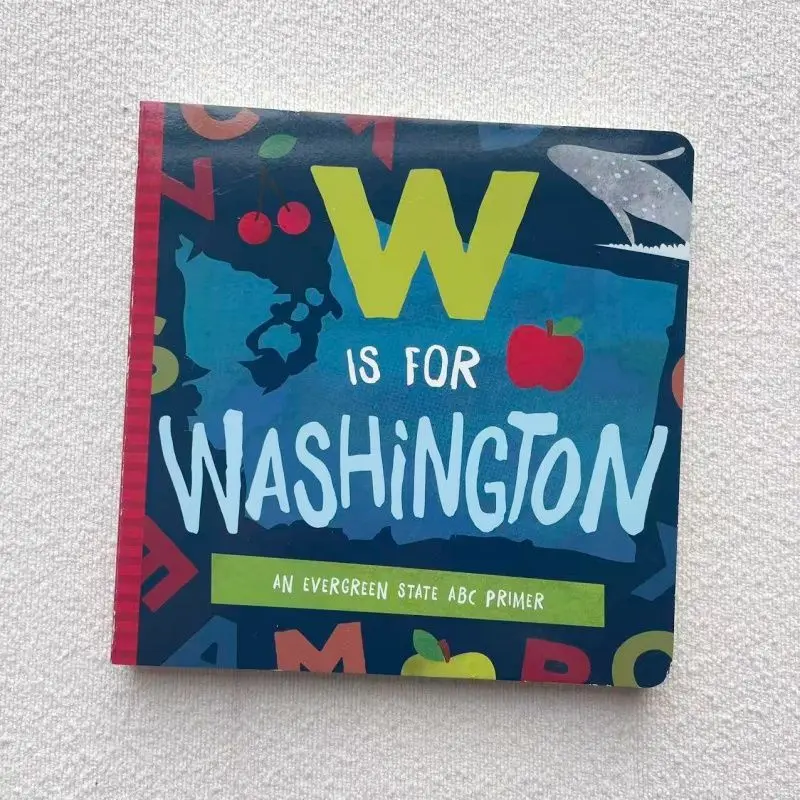 W Ist für Washington, englische Version: Bilderbücher für Kinder