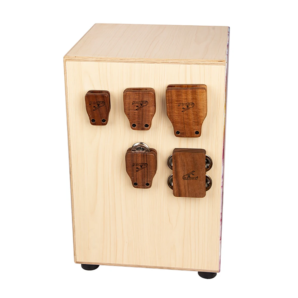 

Перкуссионные инструменты Cajon Castanet Jingle Bells, набор аксессуаров для барабана