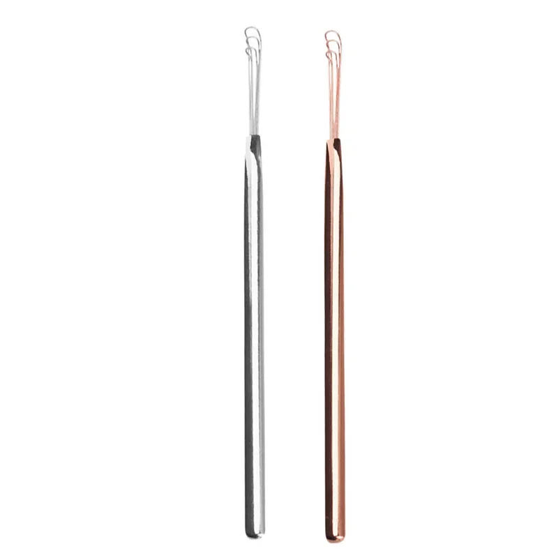 1 Pc Ear Tools Stainless Steel Silver Earpick Wax Remover Curette Cleaner Health Care Tools Ear Pick Handle Design