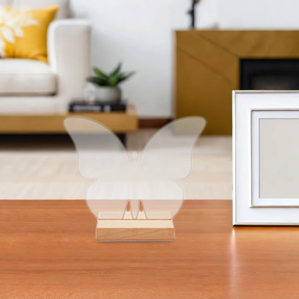 

10Sets Butterfly Acrylic Seat Signs Transparent Table Signs Butterfly Shape Household Desk Sign Wedding Banquet Reserved