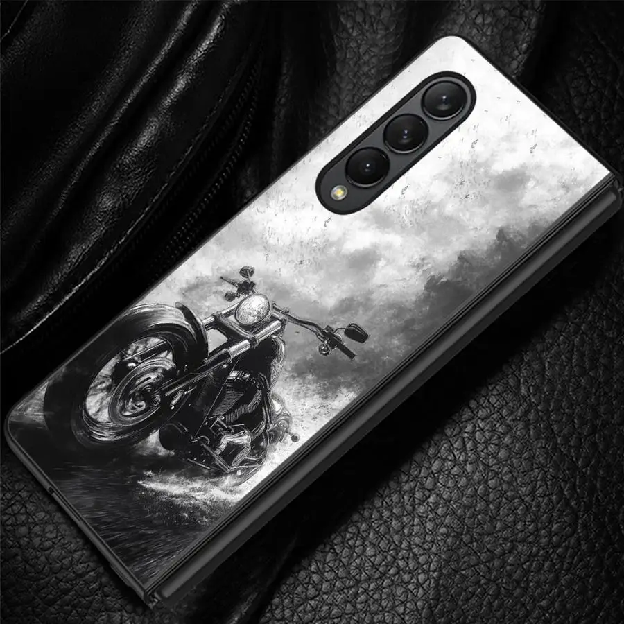 Vintage Car Pattern Case for Samsung Galaxy Z Fold 8 Ultra ZFold5 Z Fold 7 6 5 4 3 ZFold6 ZFold7 ZFold4 ZFold3 Phone Cover
