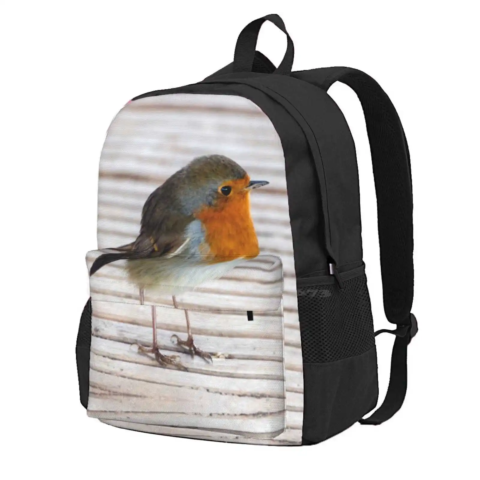 Robin Hot Sale Schoolbag Backpack Fashion Bags Robin Bird Carolyn Eaton Christmas Red Cute