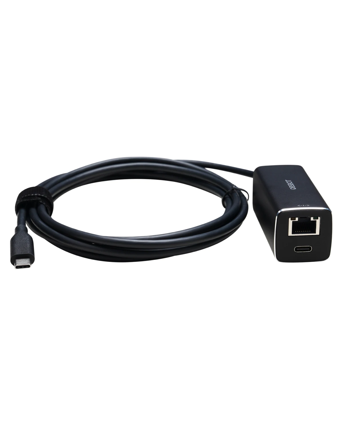 OBSBOT USB-C to Ethernet Adapter, 10 100 Mbps, Power Over Ethernet (PoE) Support, Dual Ethernet and USB-C Interface, Compatible