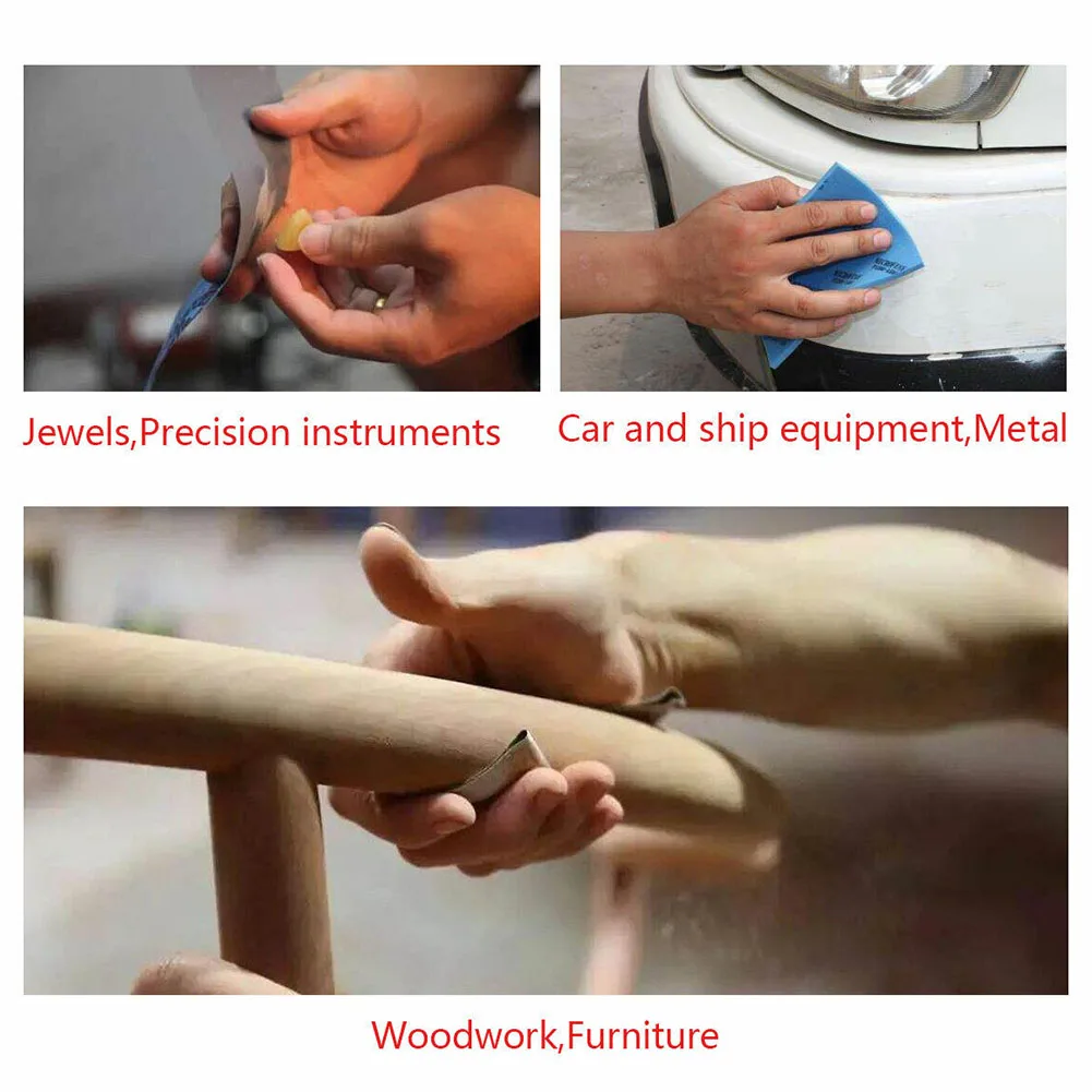 Car Maintenance Essentials, 5Pcs Mixed Grits 2000 2500 3000 5000 7000 Sandpaper Set, Achieve Professional Results